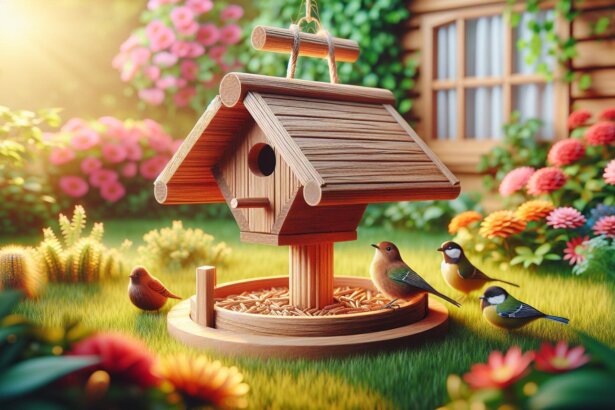 Prosty karmnik dla ptaków z drewna: Jak zaprosić ptaki do ogrodu?