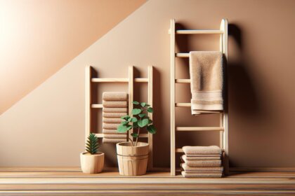 Drewniana drabinka na ręczniki: Instrukcja, którą każdy zrozumie!